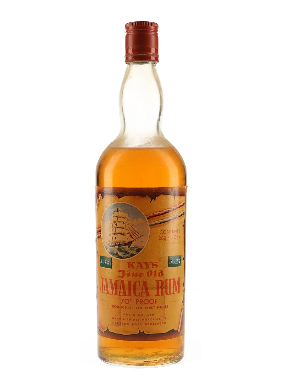 Kays Jamaica Rum Bottled 1970s 75.7cl / 40%