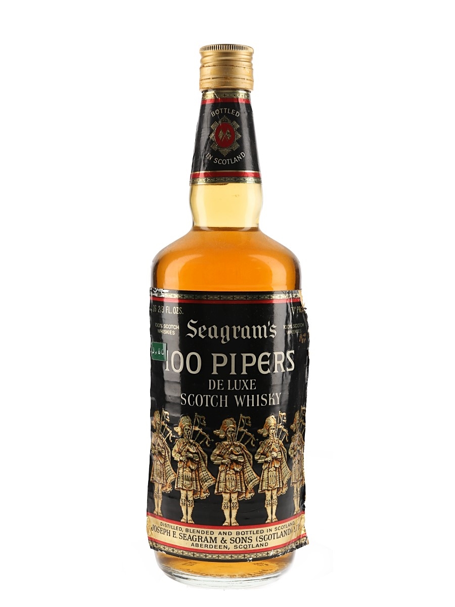 Seagram's 100 Pipers Bottled 1980s - Seagram Italia 75.7cl / 40%