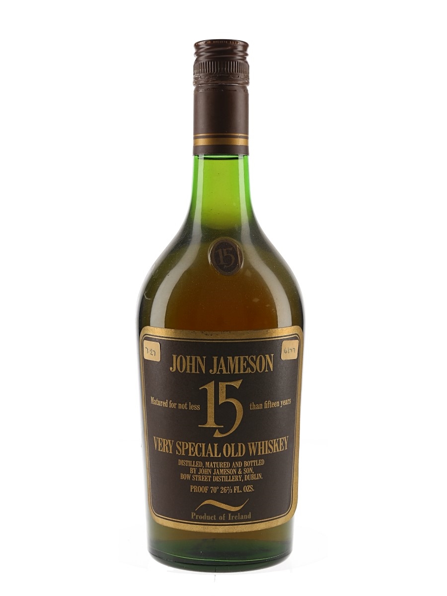 Jameson 15 Year Old Bottled 1970s 75.7cl / 40%