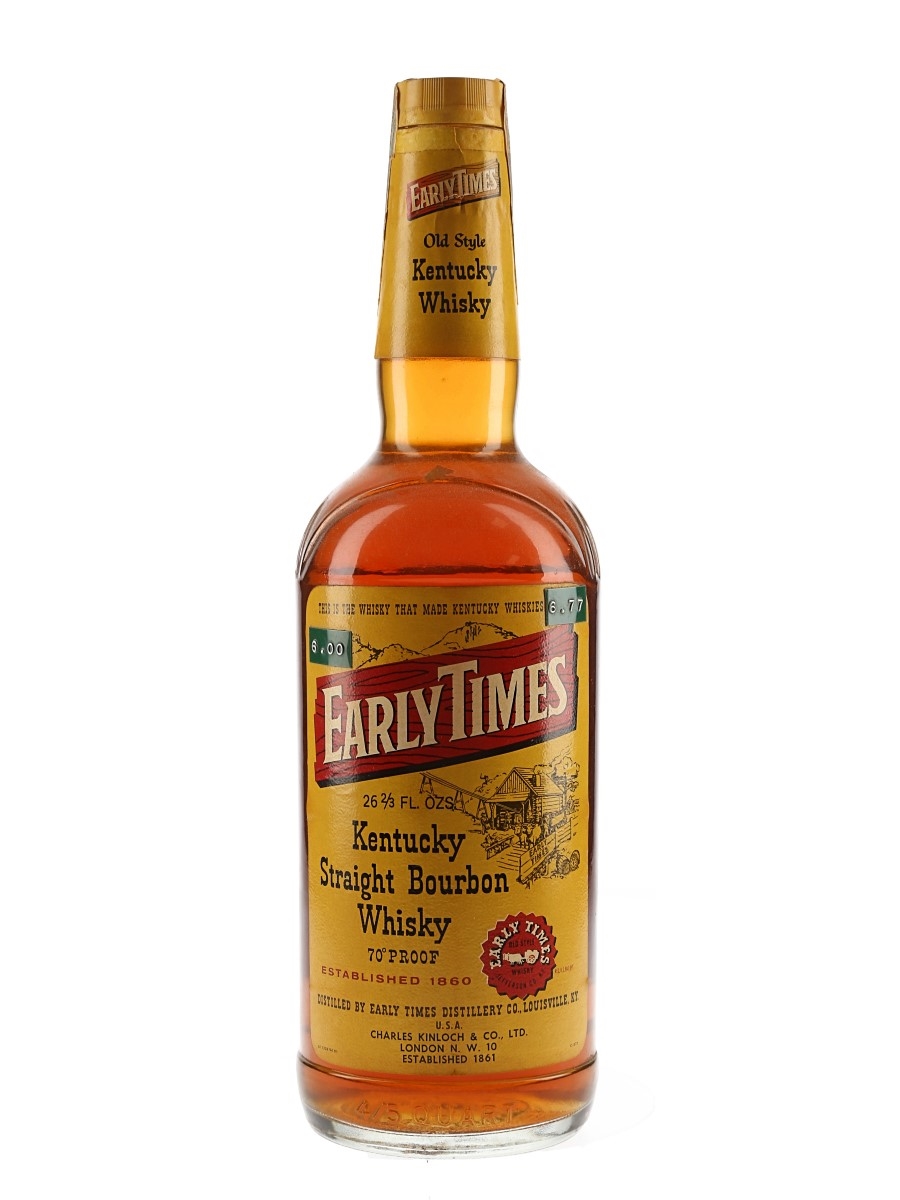 Early Times 4 Year Old Bottled 1970s 70cl / 40%