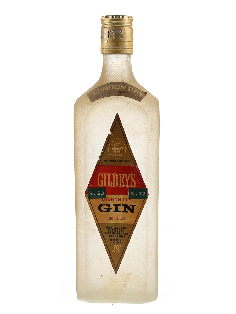 Gilbey's London Dry Gin Bottled 1970s 75.7cl / 40%