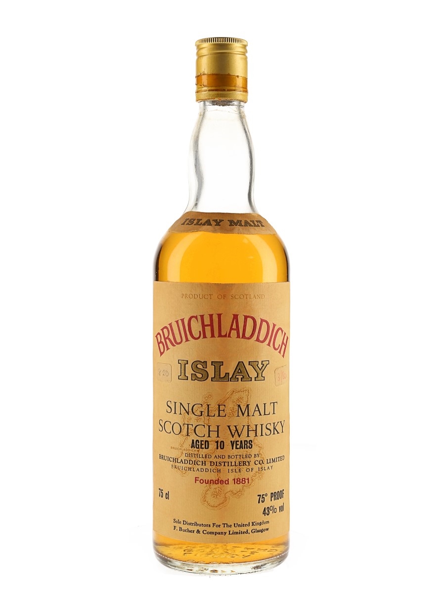 Bruichladdich 10 Year Old Bottled 1970s-1980s - Bucher & Co. 75cl / 43%