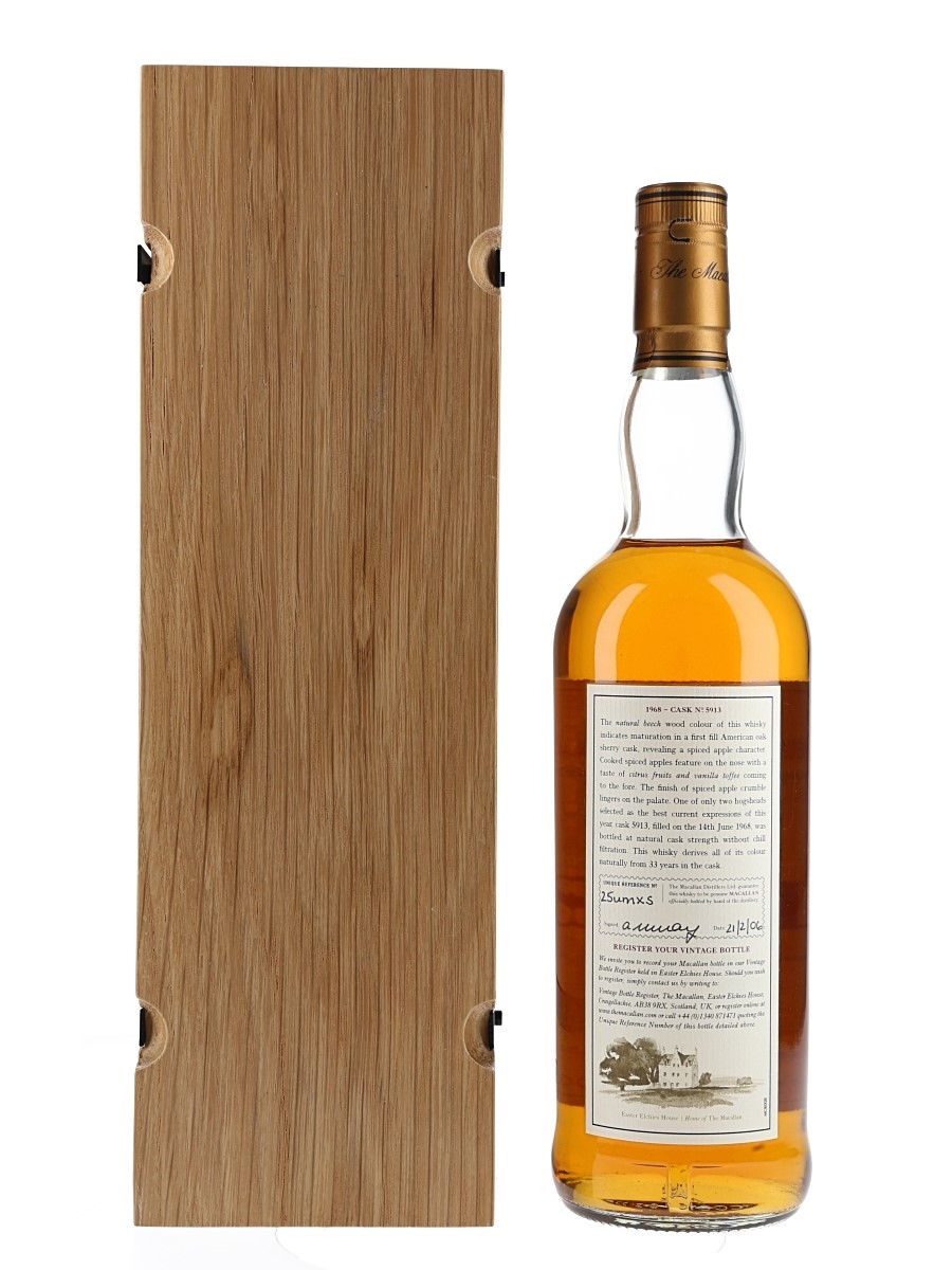 The Macallan 1968 シングルモルトウイスキー Macallan 1968 - Ratings and reviews - Whiskybase