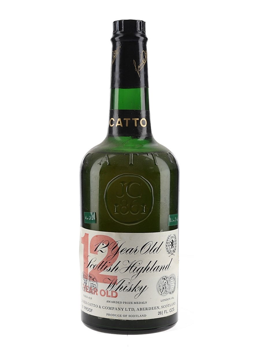 Catto 12 Year Old Bottled 1970s 75.7cl / 43%