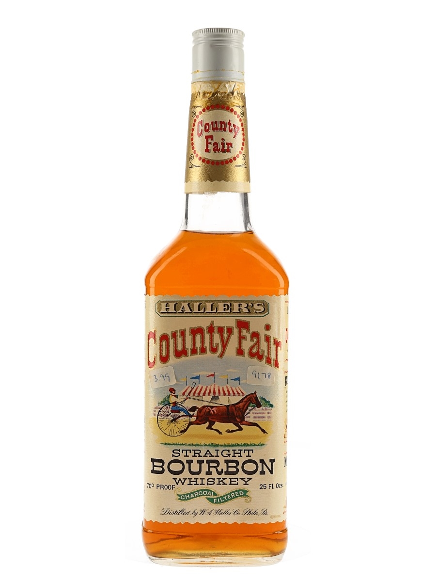 ウイスキー County Fair Straight Bourbon Whiskey Haller's County Fair - Lot 119672 - Buy/Sell American Whiskey Online