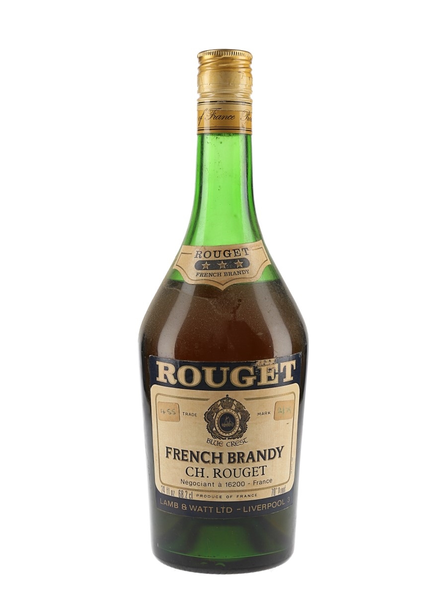 Rouget 3 Star Brandy Bottled 1970s 68.2cl / 40%
