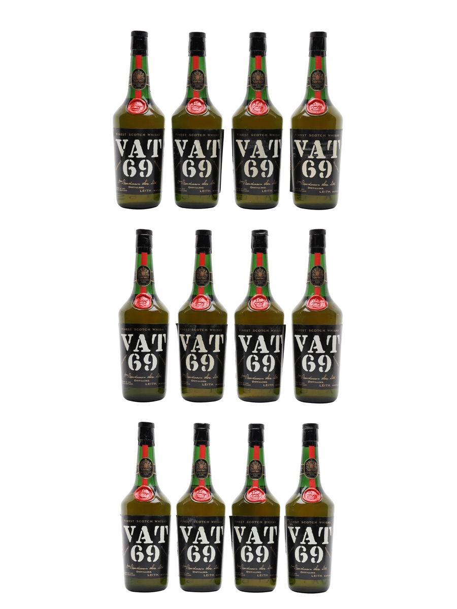 Vat 69 Bottled 1960s 12 x 75.7cl / 40%
