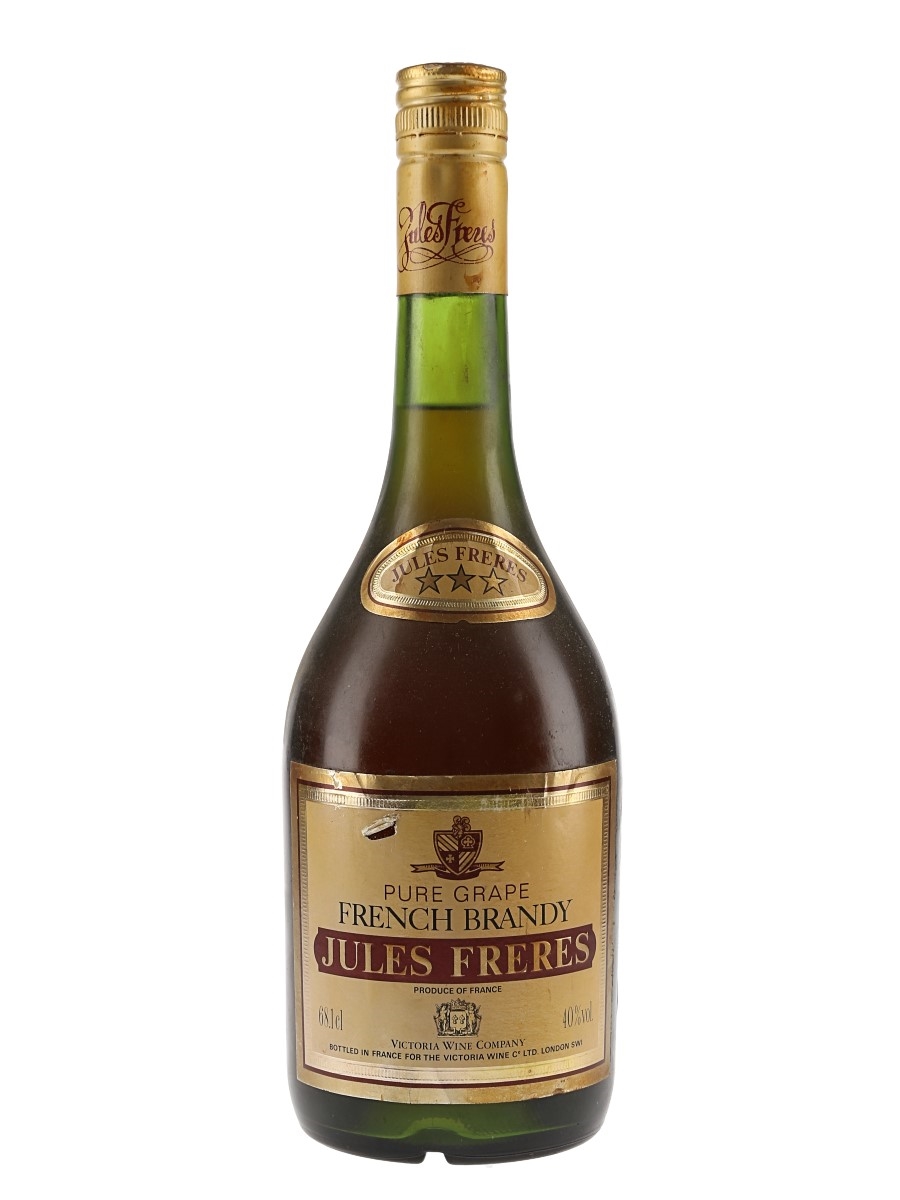 Jules Freres French Brandy 3 Star Bottled 1980s 68.1cl / 40%