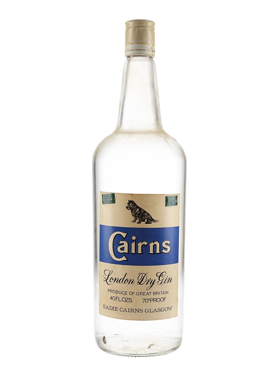 Cairns London Dry Gin Bottled 1970s 113cl / 40%