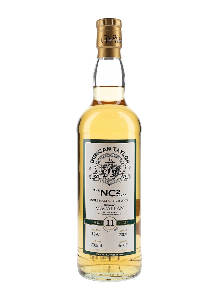 Macallan 1997 11 Year Old Duncan Taylor Bottled 2009 - The NC2 Range 70cl / 46%