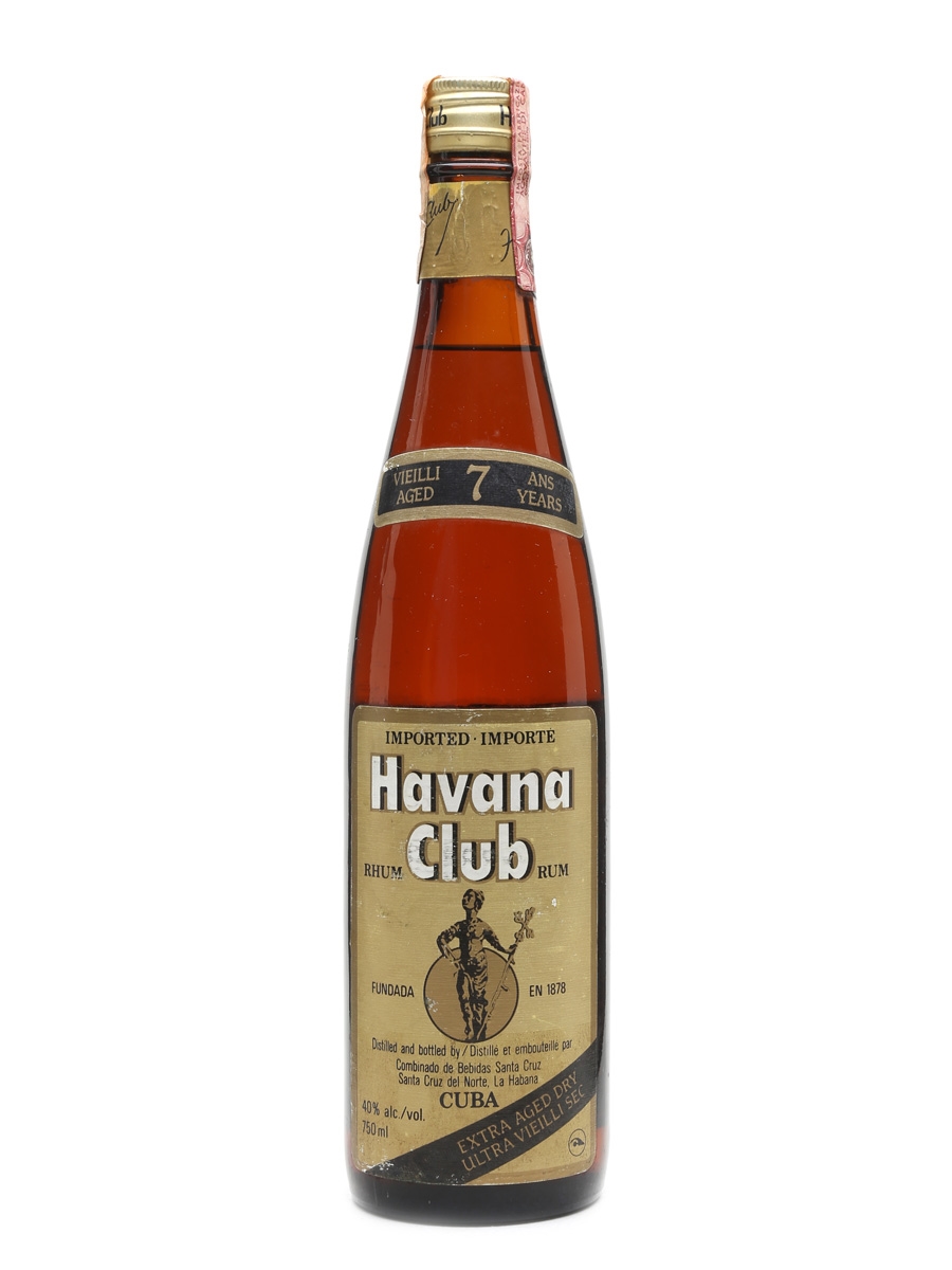 Havana Club 7 Year Old Rum Bottled 1970s - Santa Cruz Del Norte 75cl / 40%