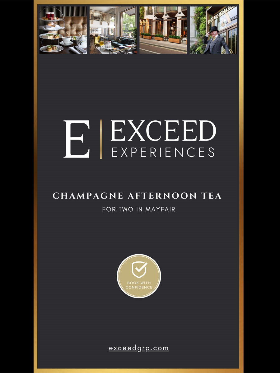 Athenaeum Hotel Champagne Afternoon Tea For 2 People 