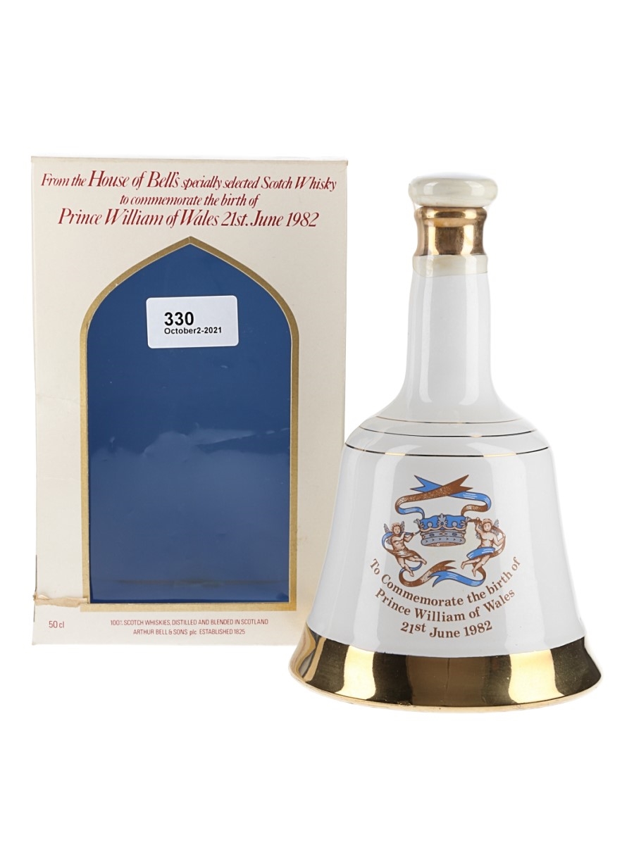 Bell's Ceramic Decanter Prince William Of Wales 1982 50cl / 43%
