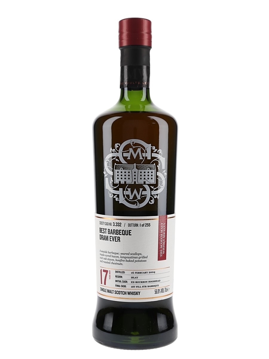 SMWS 3.332 - Best Barbeque Dram Ever Bowmore 2004 17 Year Old 70cl / 56.8%