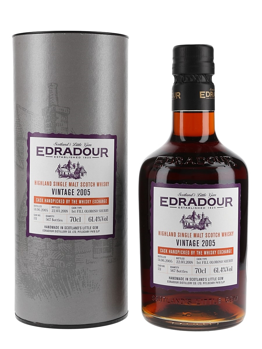 Edradour 2005 Cask 131 Bottled 2018 - The Whisky Exchange 70cl / 61.4%