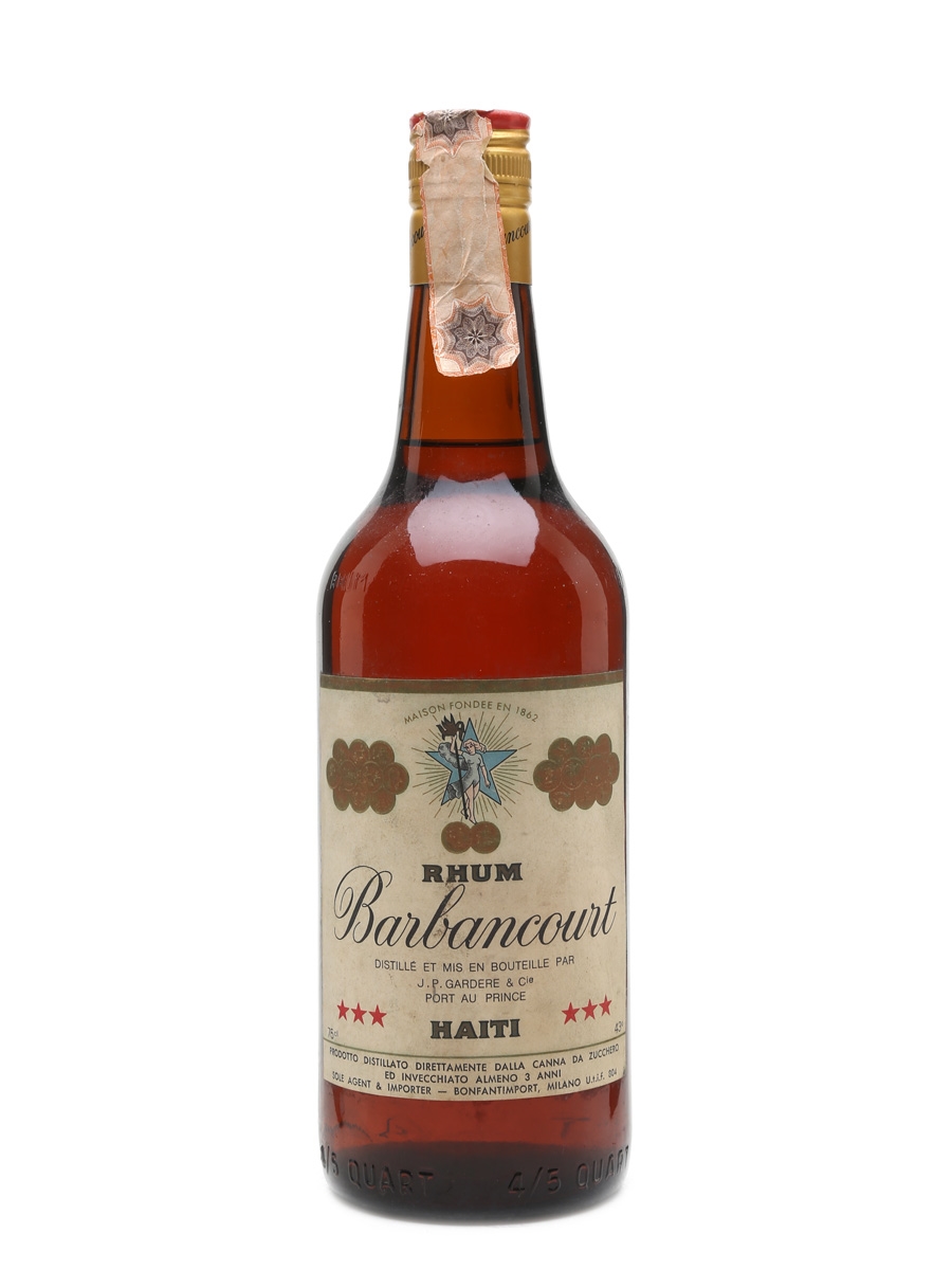 Barbancourt 3 Star Rhum Bottled 1970s - Bonfantimport 75cl / 43%