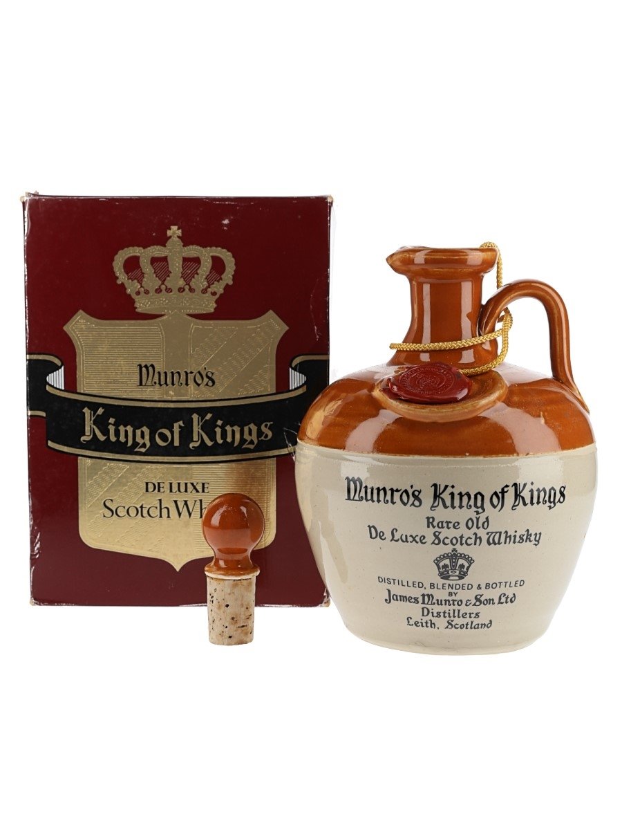 Munro's King Of Kings Bottled 1970s - Ceramic Decanter 75cl