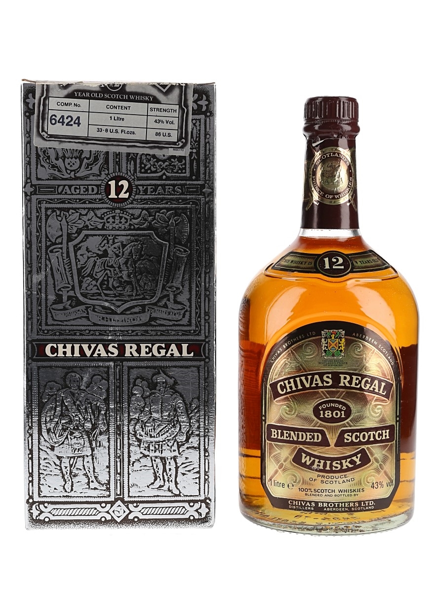 Chivas Regal 12 Year Old Bottled 1990s - Duty Free 100cl / 43%