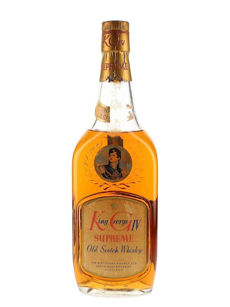 King George IV Supreme Bottled 1960s - The Distillers Agency 75cl