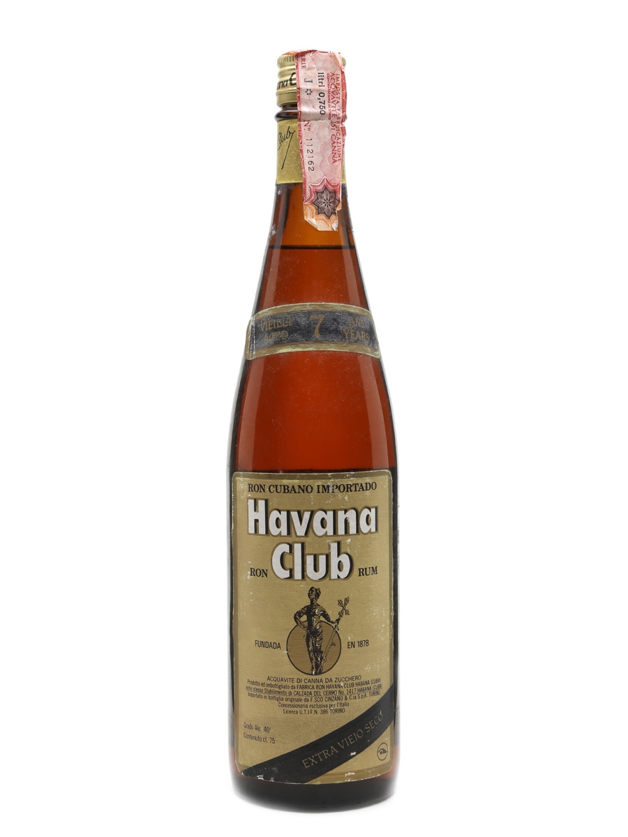 Havana Club 7 Year Old Bottled 1970s - Cinzano 75cl / 40%