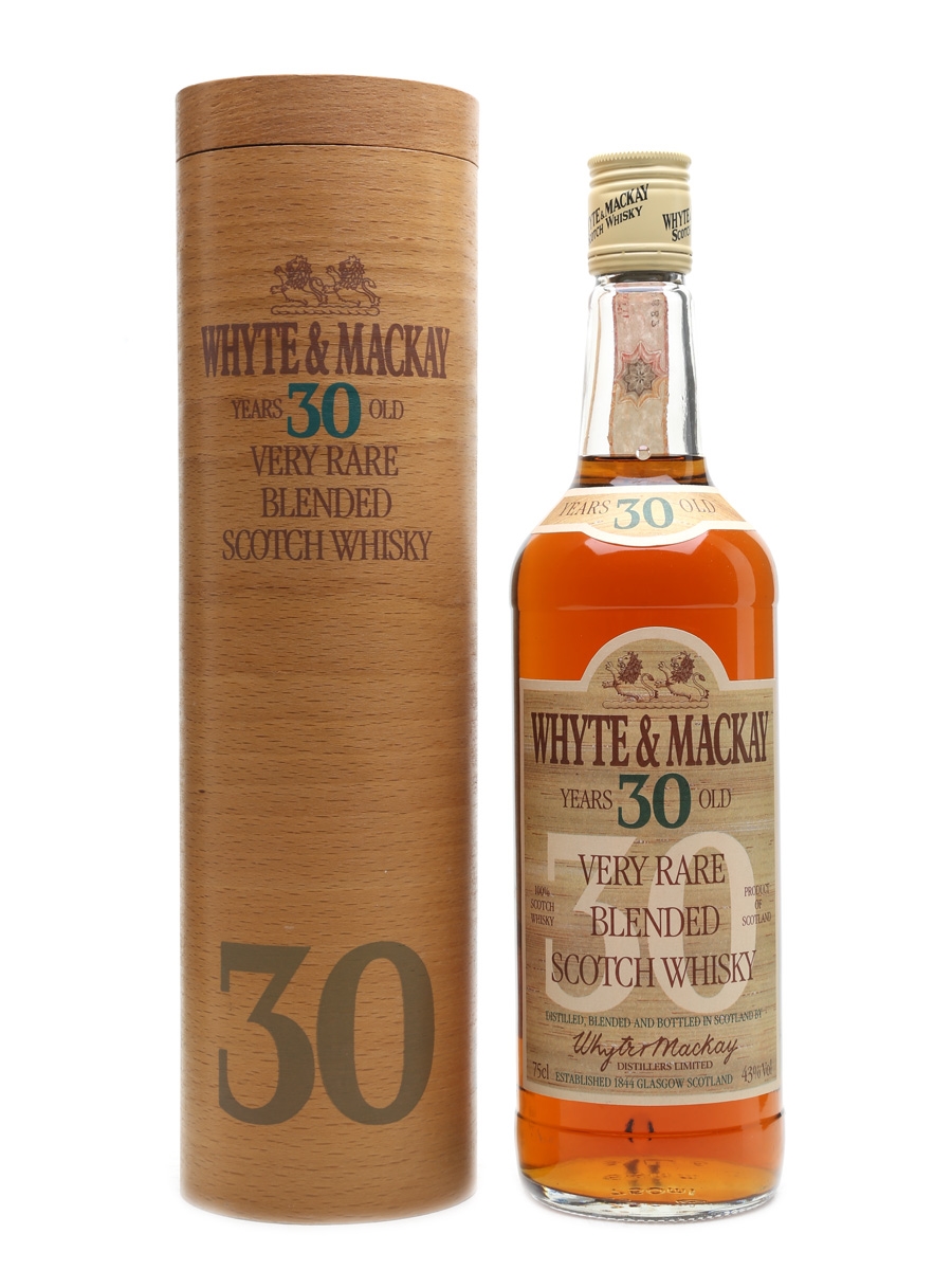 Whyte & Mackay 30 Year Old Bottled 1980s 75cl / 43%