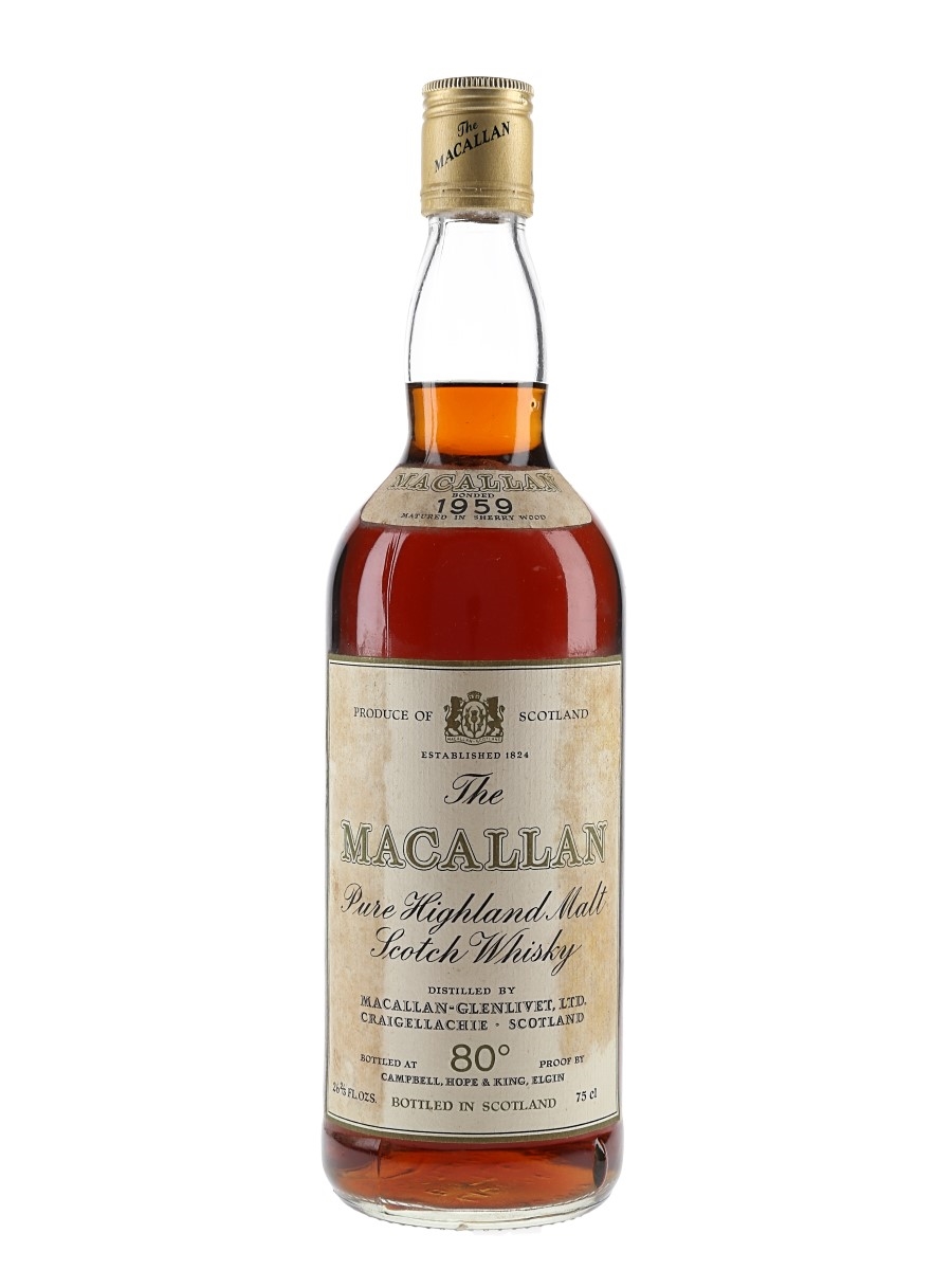 Macallan 1959 Campbell, Hope & King Bottled 1970s 75.7cl / 46%