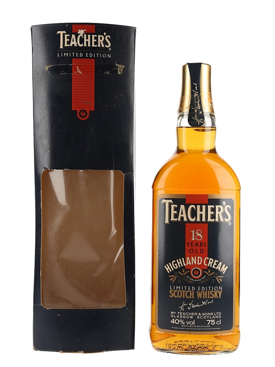 Teacher's Highland Cream 18 Year Old Bottled 1980s 75cl / 40%