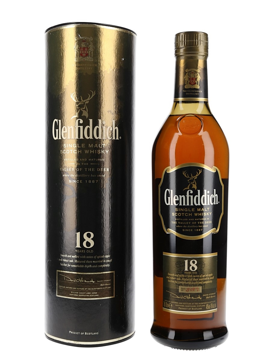 Glenfiddich 18 Year Old Batch Number 3087 70cl / 40%