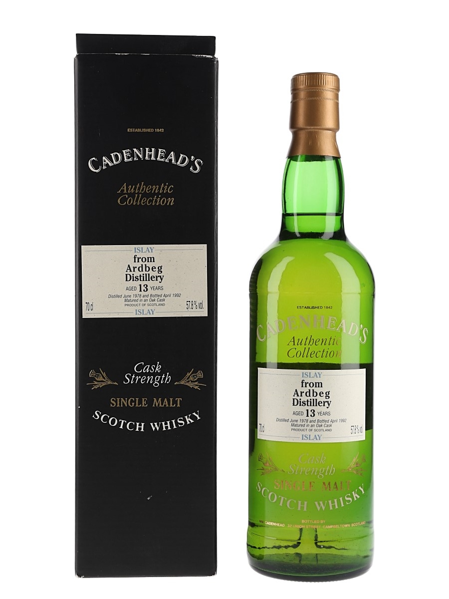 Ardbeg 1978 13 Year Old Bottled 1992 - Cadenhead's 70cl / 57.8%