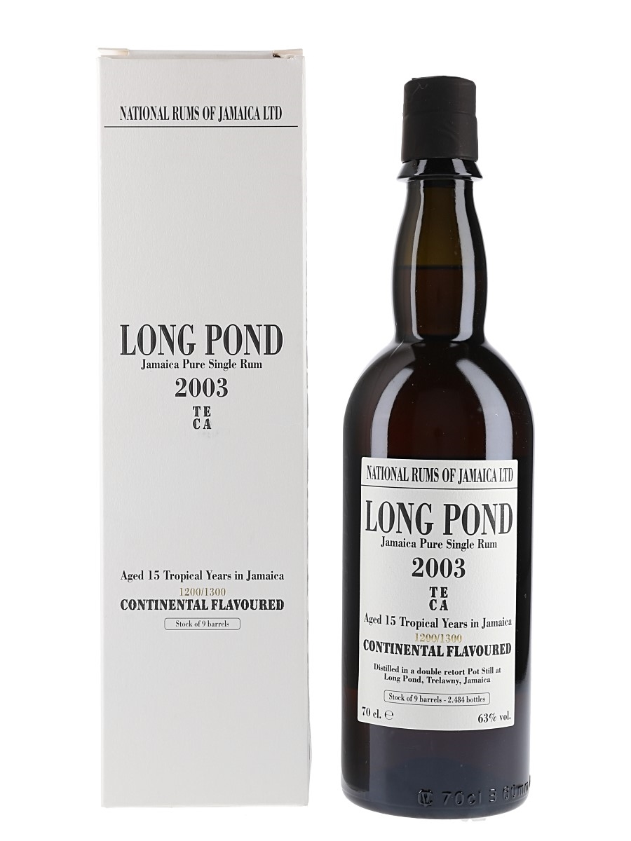 Long Pond 2003 15 Year Old Bottled 2018 - National Rums Of Jamaica 70cl / 63%
