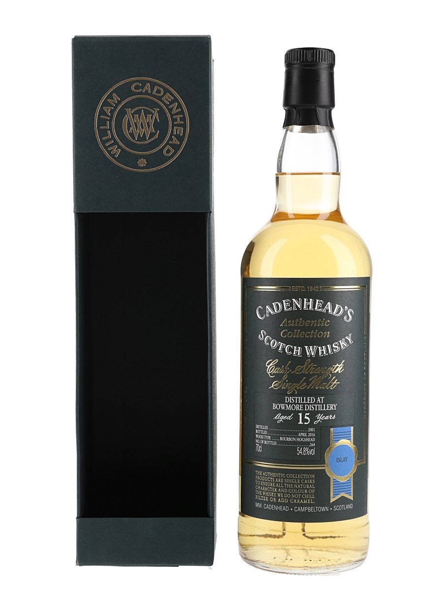 Bowmore 2001 15 Year Old Bottled 2016 - Cadenhead's 70cl / 54.8%