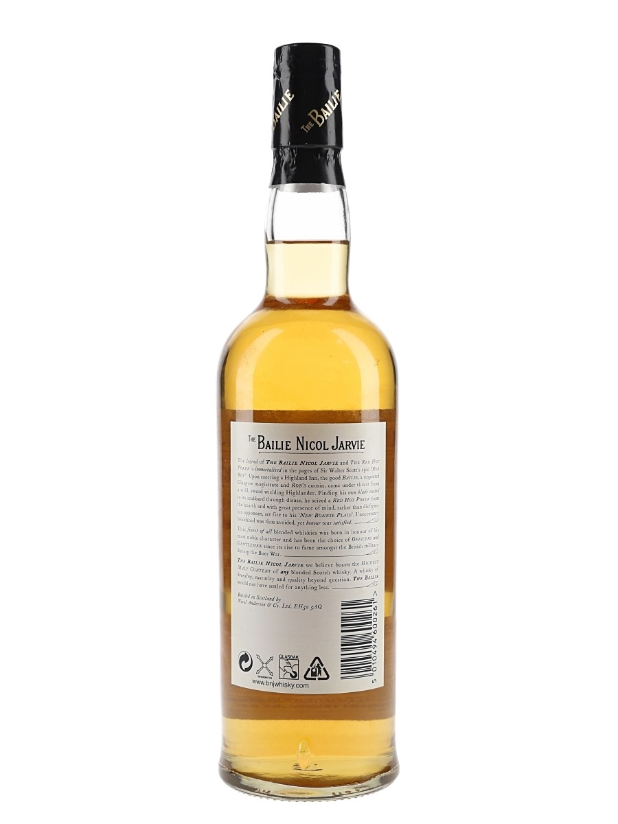 Bailie Nicol Jarvie - Lot 121320 - Buy/Sell Blended Whisky Online