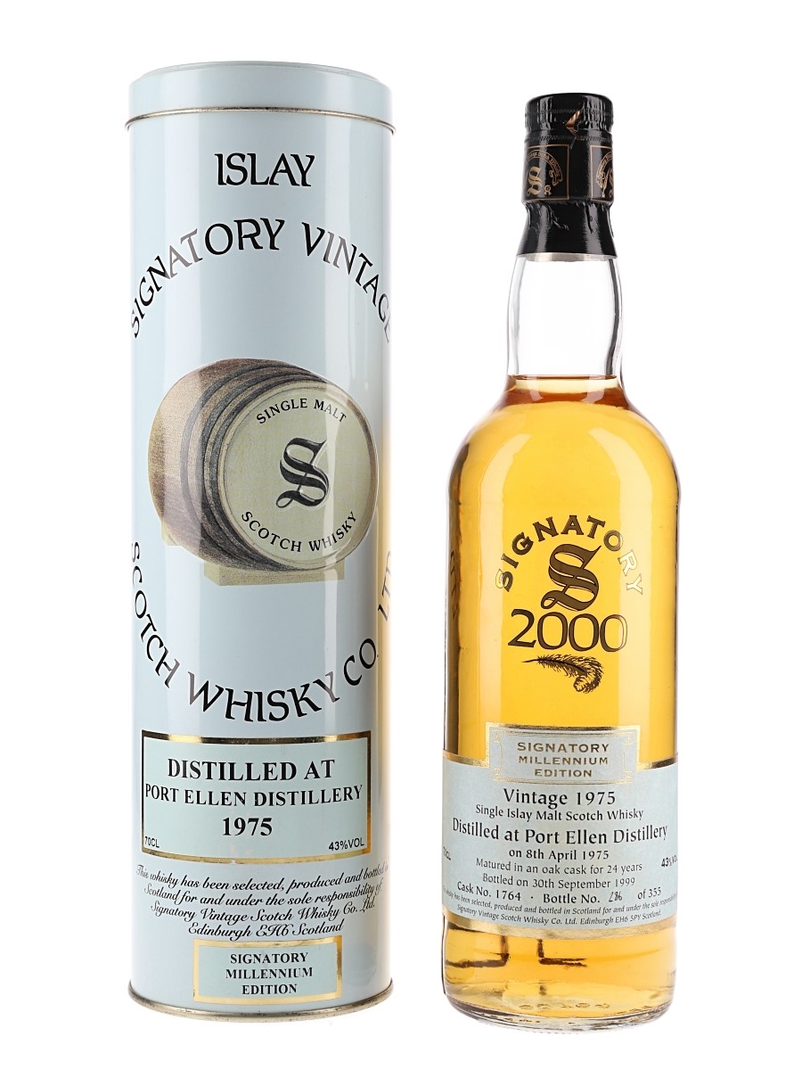 Port Ellen 1975 24 Year Old Millennium Edition - Lot 121354 - Buy