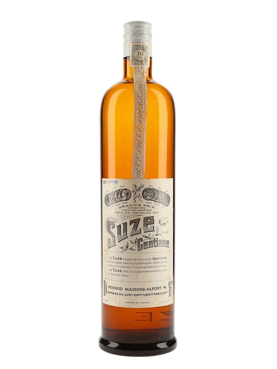 Suze Gentiane Bottled 1960s - Tarragona 100cl / 16%