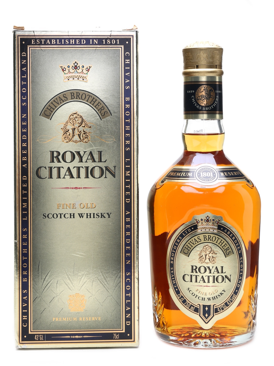 100%正規品 Royal Brothers Chivas Citation Buy/Sell - 13408 Lot - ウイスキー