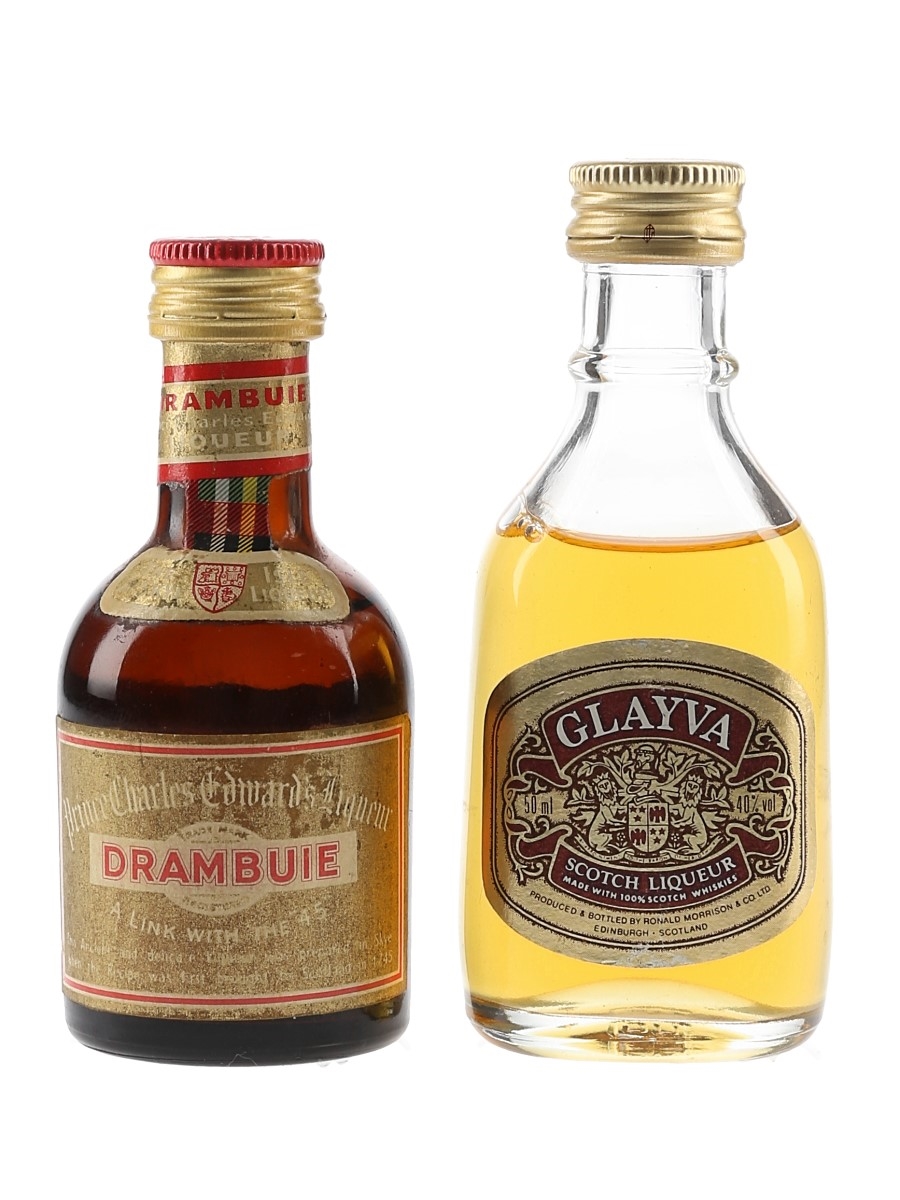 Drambuie & Glayva Bottled 1970s & 1980s 2 x 5cl / 40%