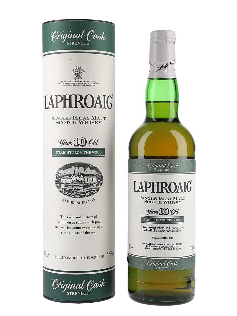 Laphroaig 10 Year Old Original Cask Strength Bottled 1990s 70cl / 57.3%