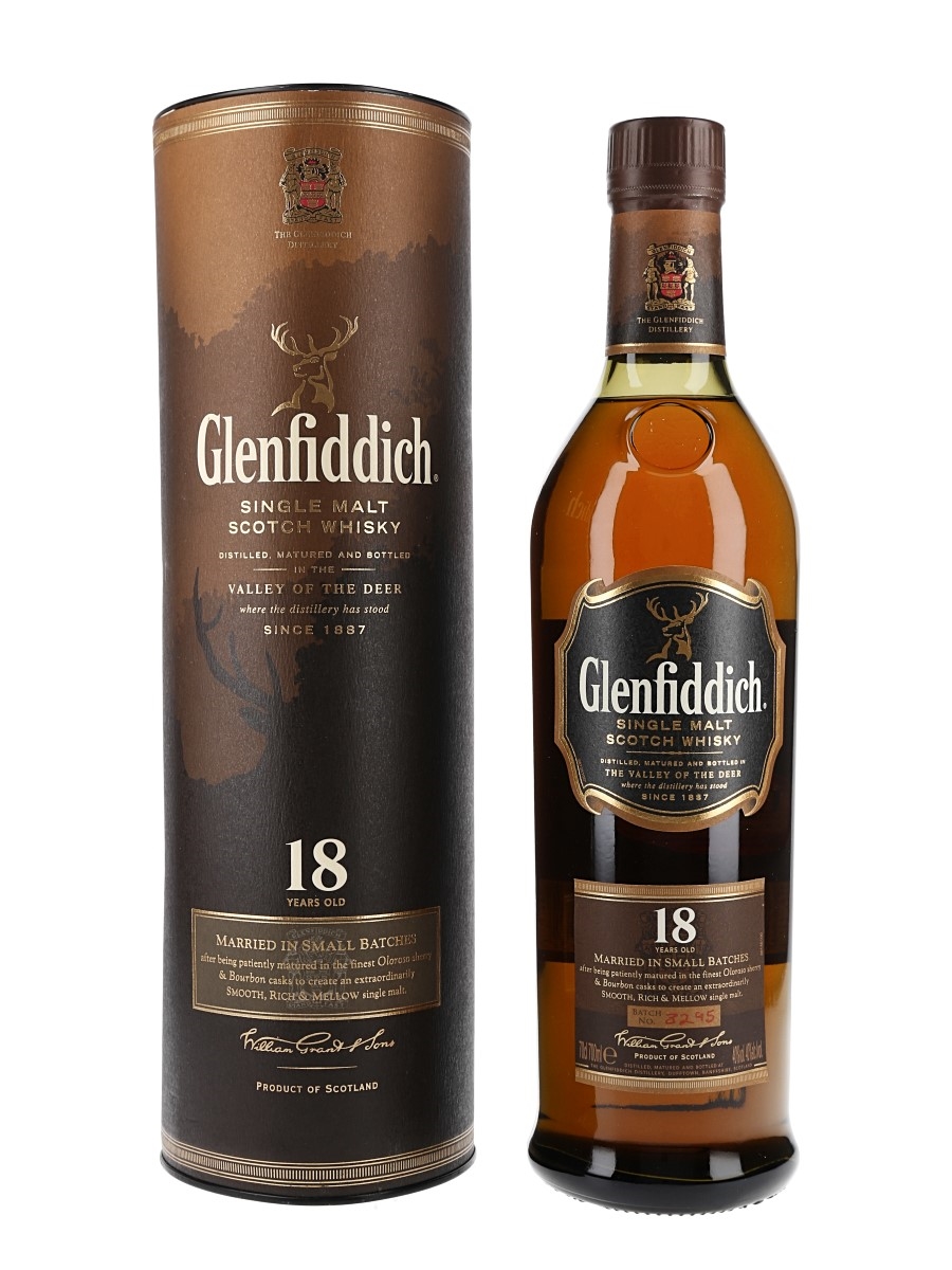 Glenfiddich 18 Year Old Batch Number 3295 70cl / 40%
