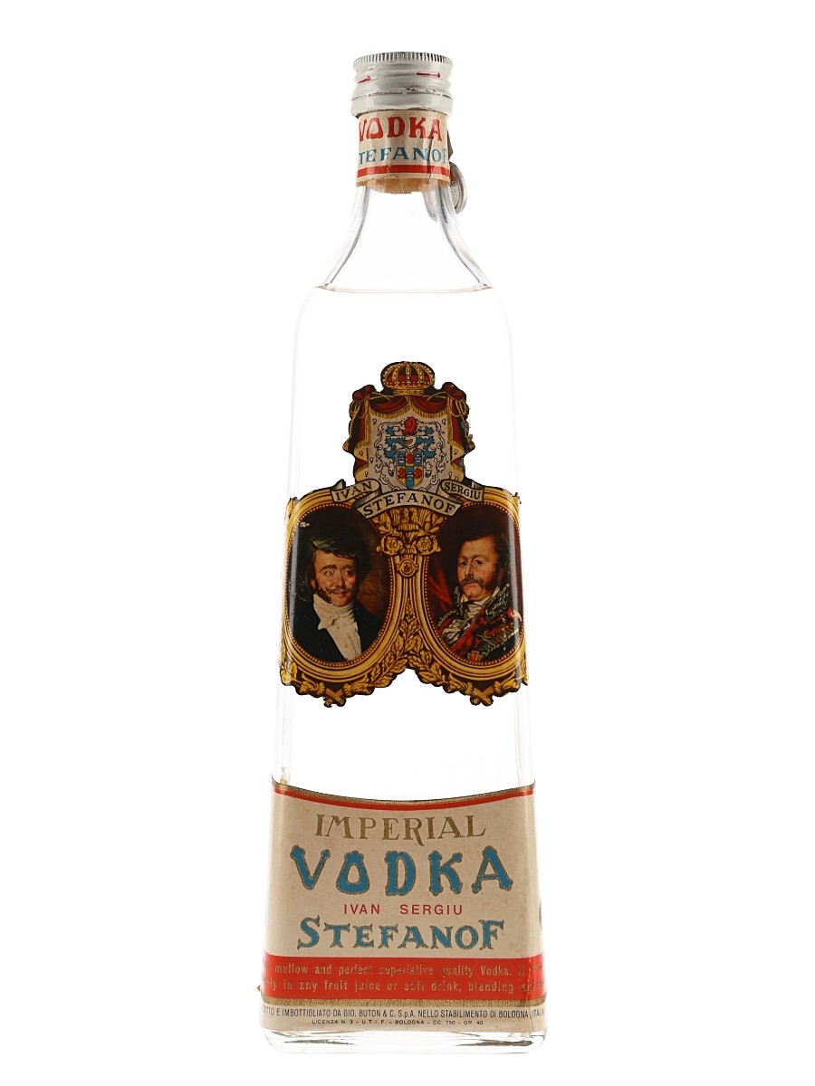 Stefanof Imperial Vodka Bottled 1950s - Buton 75cl / 40%