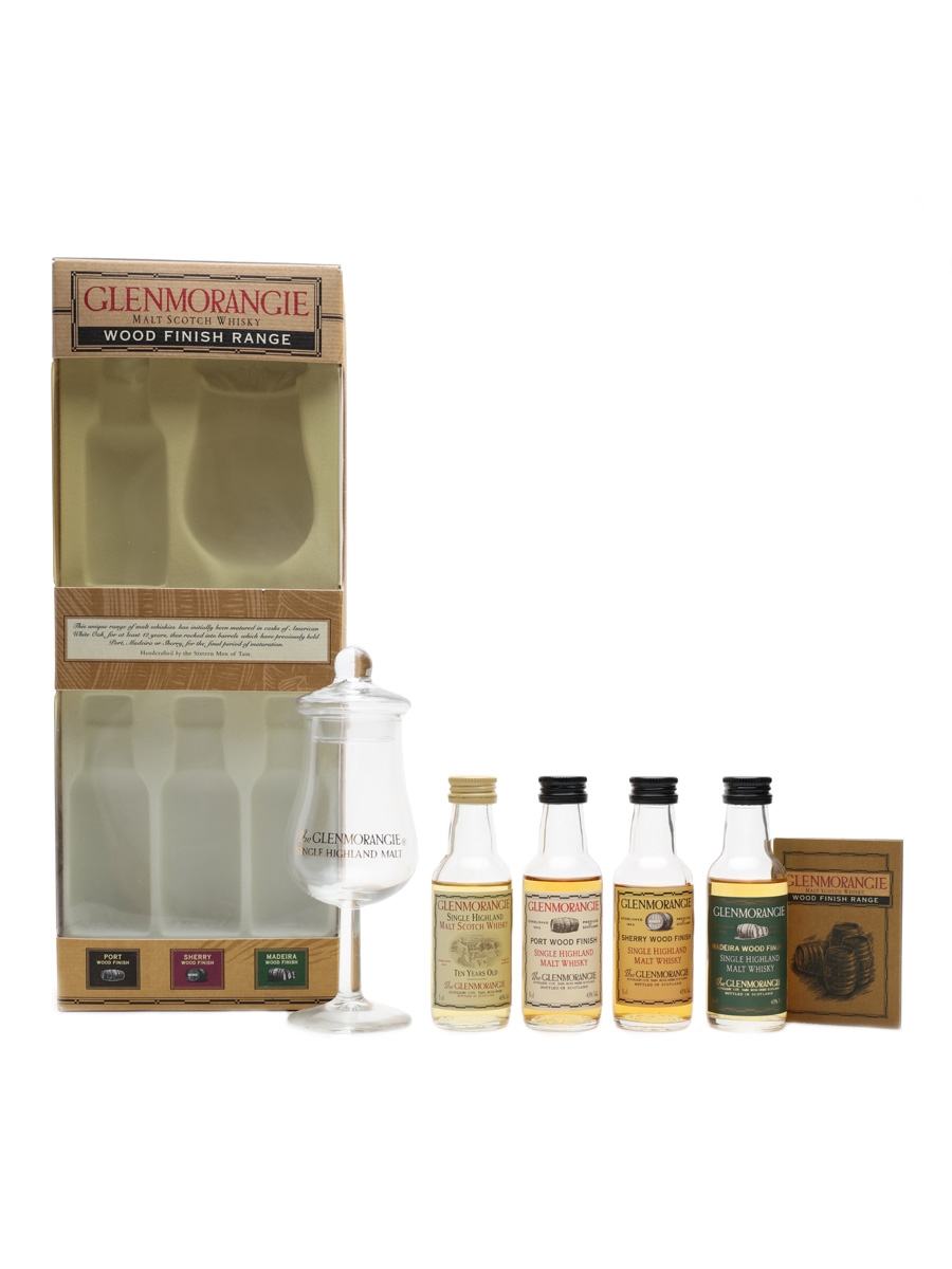 Glenmorangie Wood Finish Range Bottled 2000s - Nosing Glass Set 4 x 5cl / 43%