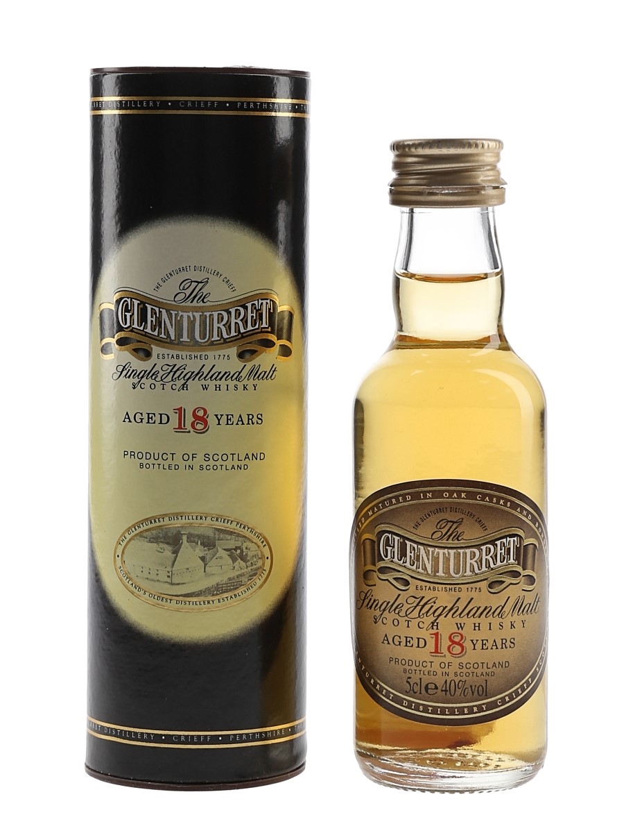 Glenturret 18 Year Old Bottled 1990s 5cl / 40%