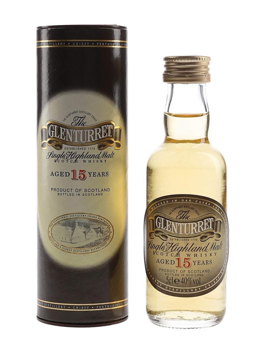 Glenturret 15 Year Old Bottled 1990s 5cl / 40%