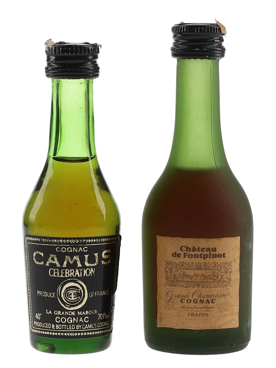 Camus & Chateau De Fontpinot Bottled 1980s 2 x 5cl