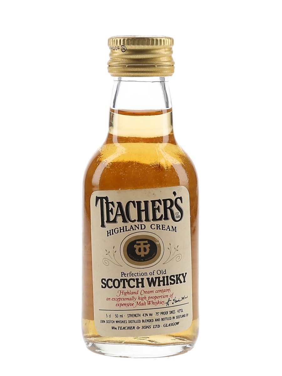 Teacher's Highland Cream Bottled 1970s 5cl / 43%