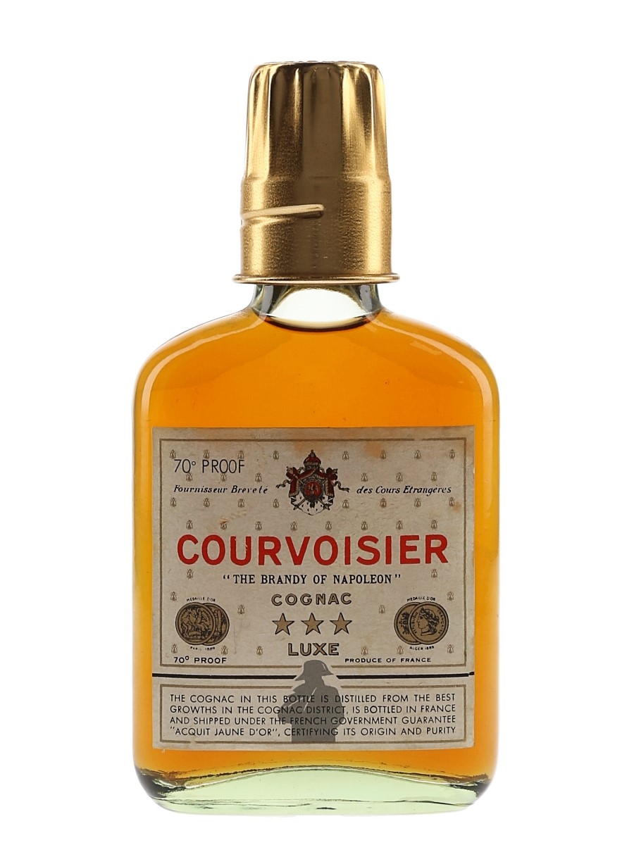 Courvoisier 3 Star Luxe Bottled 1970s 5cl / 40%