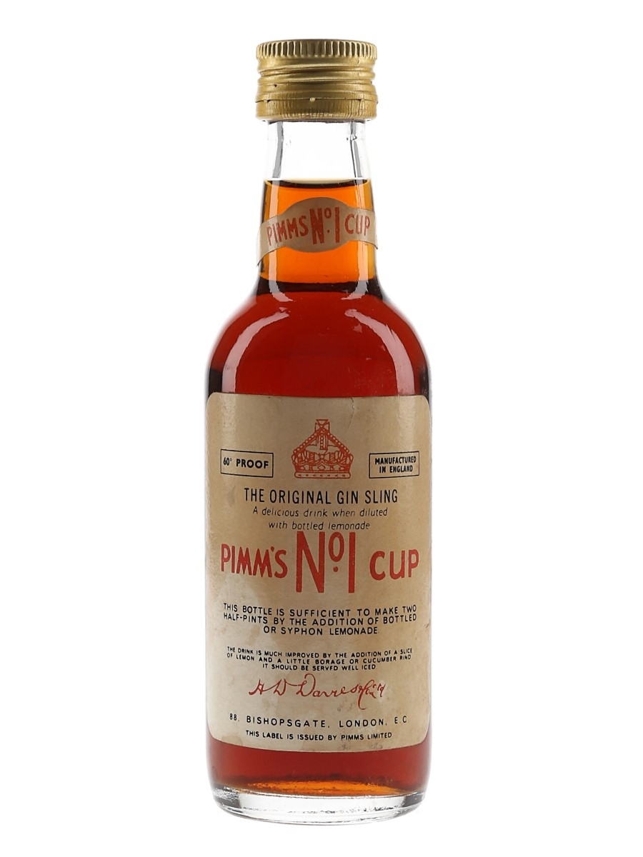 Pimm's No.1 Cup Bottled 1970s 10cl / 34%