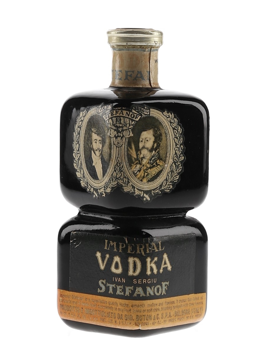 Stefanof Imperial Vodka Bottled 1950s - Buton 4.7cl / 40%