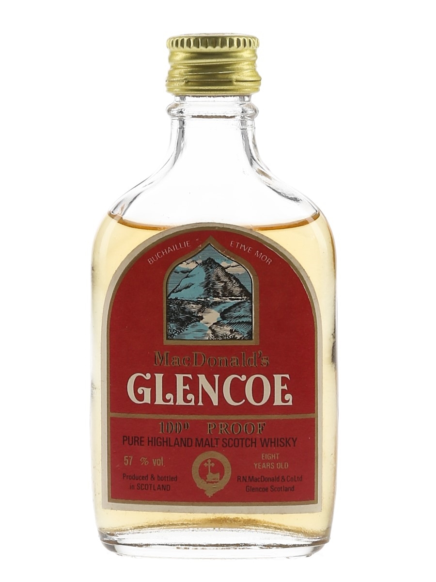 MacDonald's Glencoe 8 Year Old Bottled 1960s-1970s 5cl / 57%
