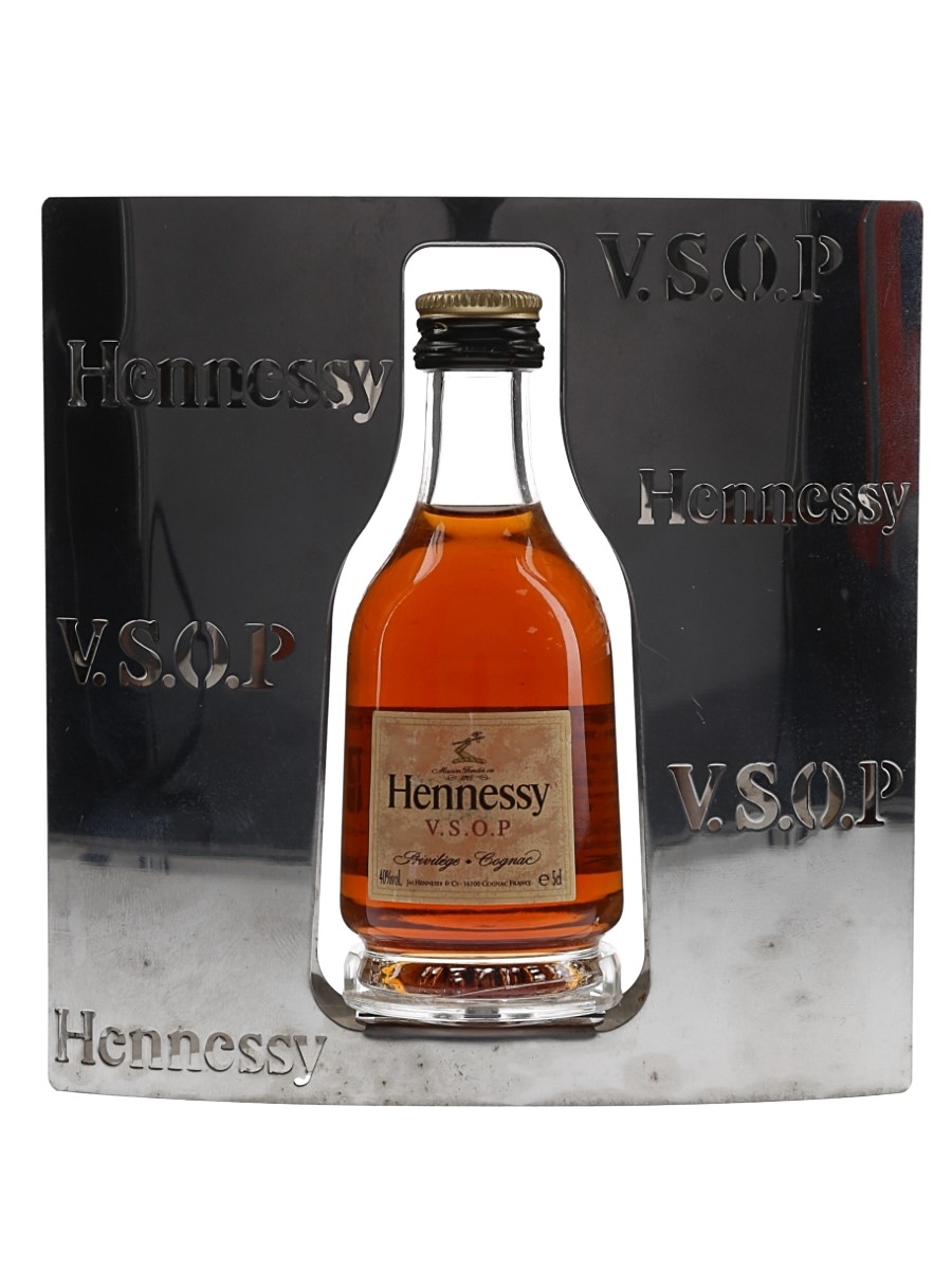 Hennessy VSOP Privilege Cognac Bottled 1990s - Steel Display Stand 5cl / 40%