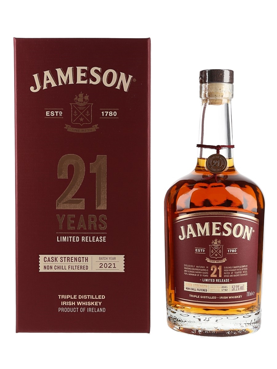 Jameson 21 Year Old Cask Strength Bottled 2021 70cl / 57.2%